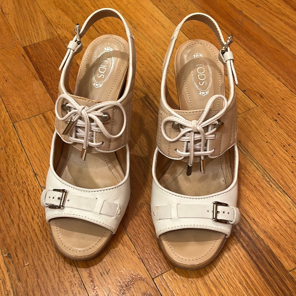 Todd sandals.   All leather with buckle details. Sz 38.5.  Very good condition
